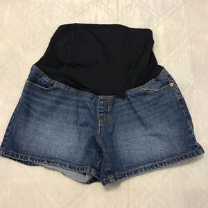 isabel Maternity midi short blue jean shorts‎ size 10